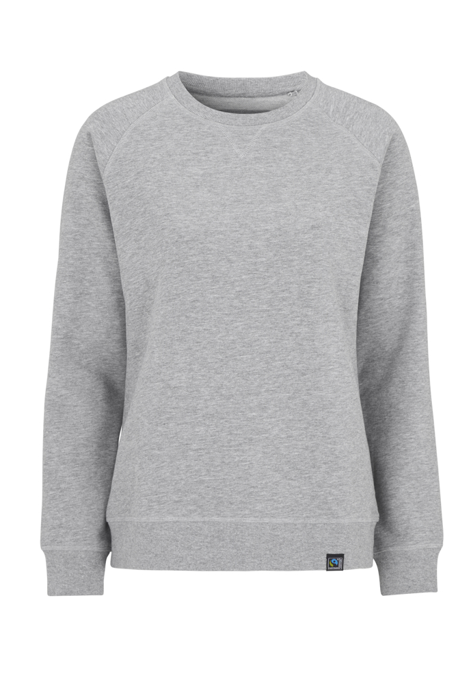 F. TERRY CREW NECK DAMES - Grijs Mêlée