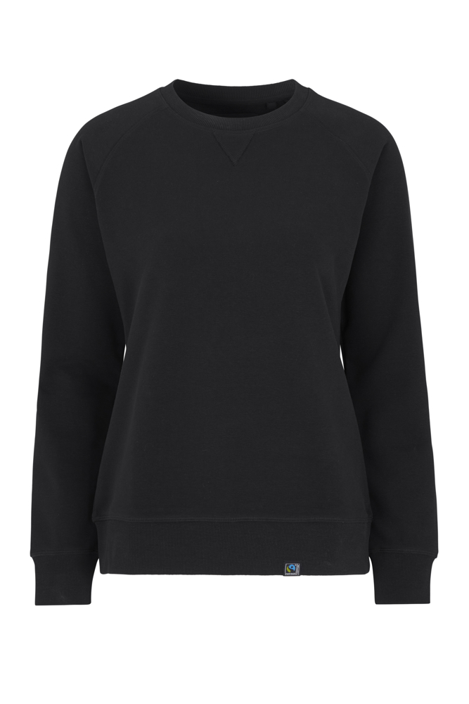 F. TERRY CREW NECK DAMES - zwart